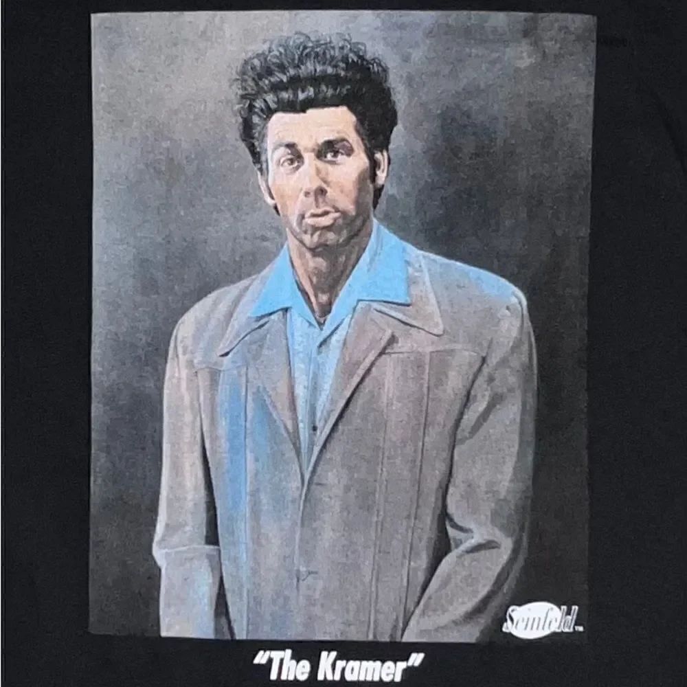 Ripple Junction Seinfeld The Kramer Black T-Shirt Unisex Large New